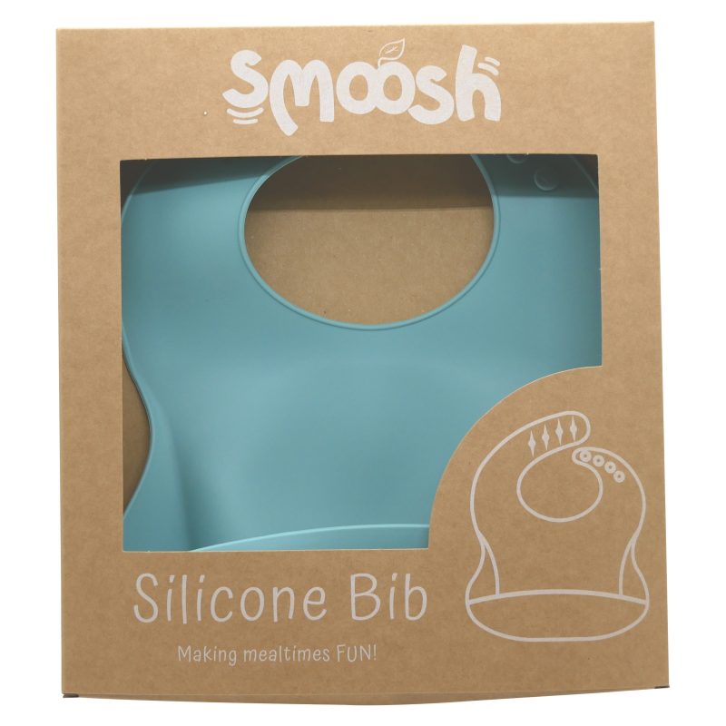 Smoosh Silicone Bib - Teal