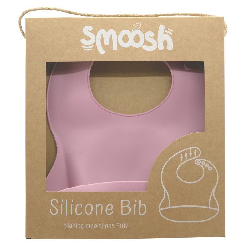 Smoosh Silicone Bib - Pink