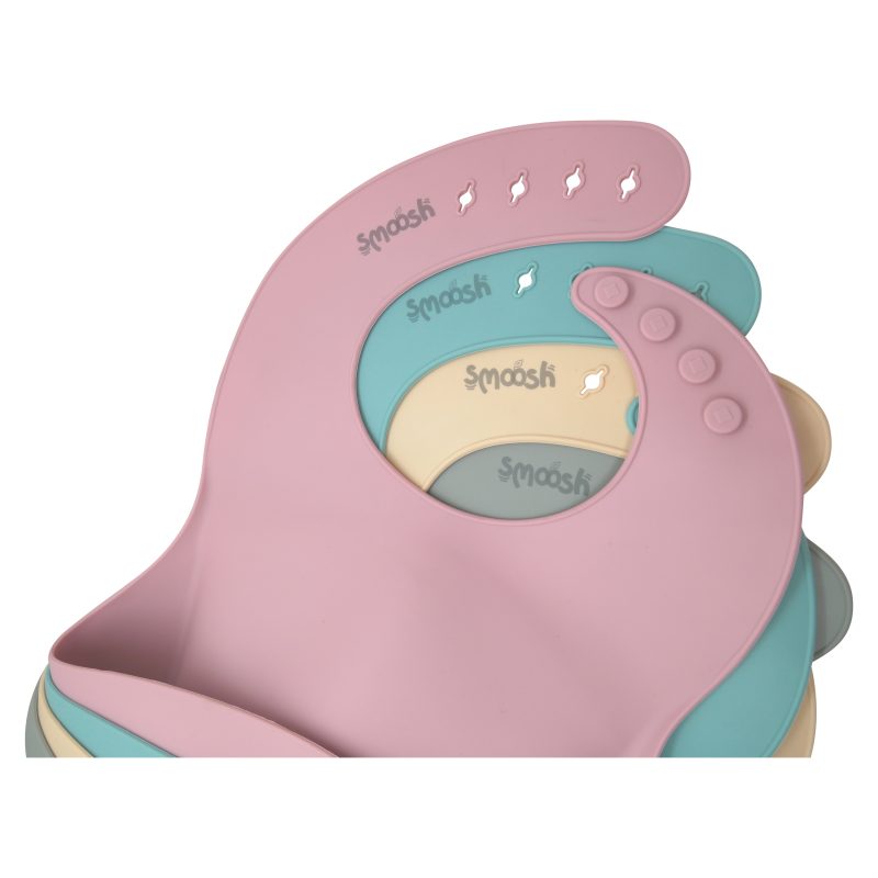 Smoosh Silicone Bib - Teal