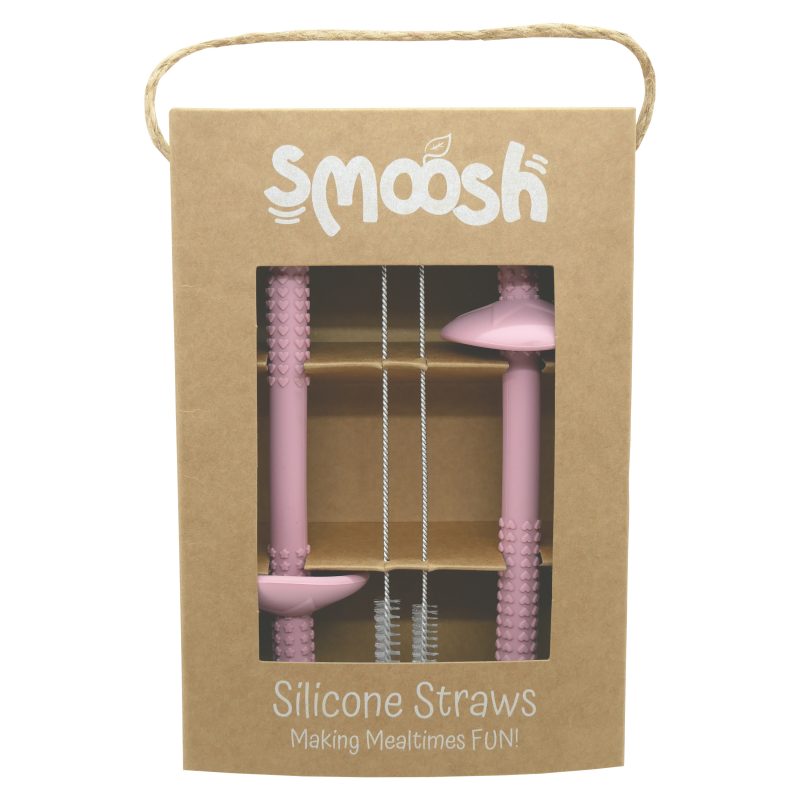 Smoosh Straw Set - Pink