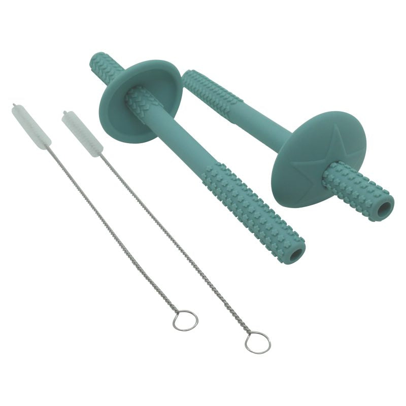 Smoosh Straw Set - Teal