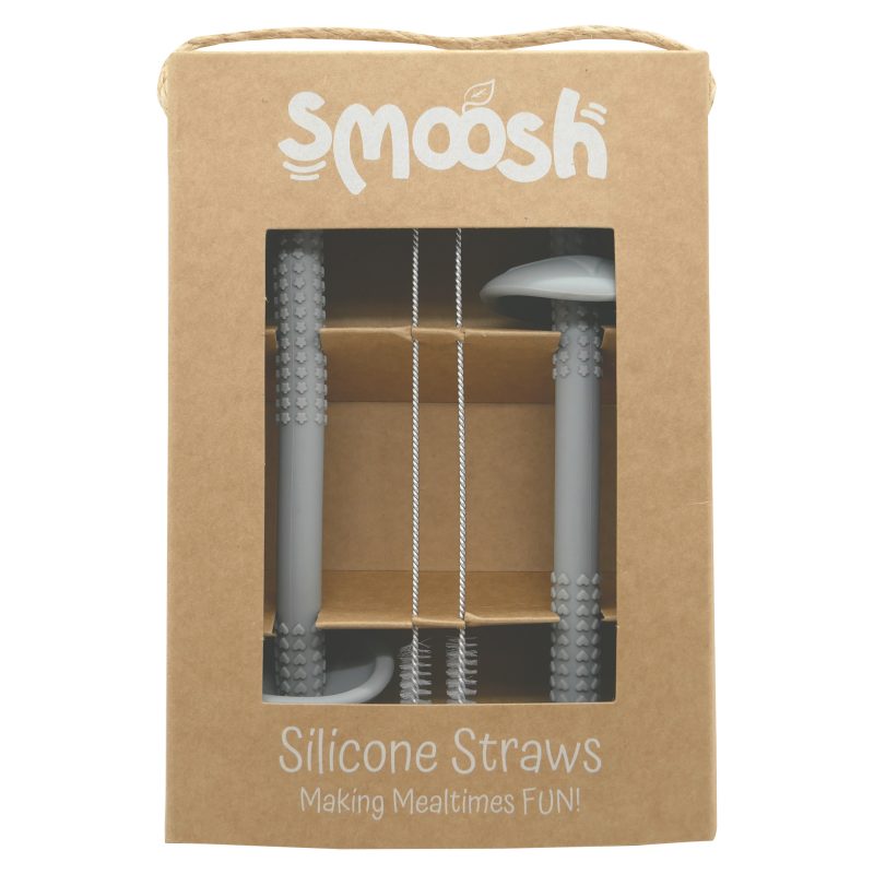 Smoosh Straw Set - Grey