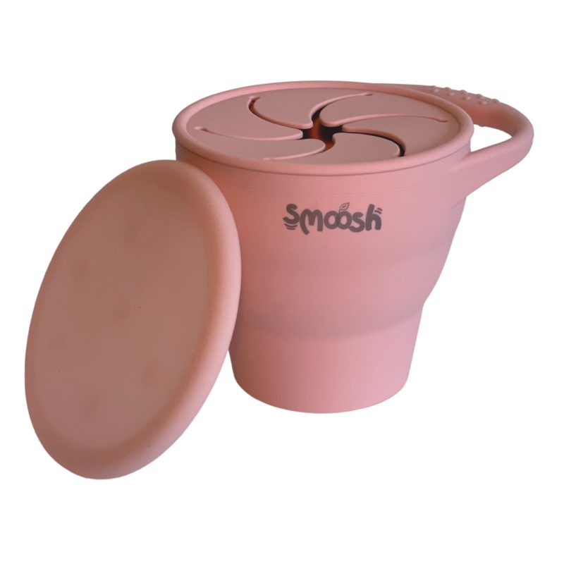 Smoosh Snack Cup with Lid - Pink