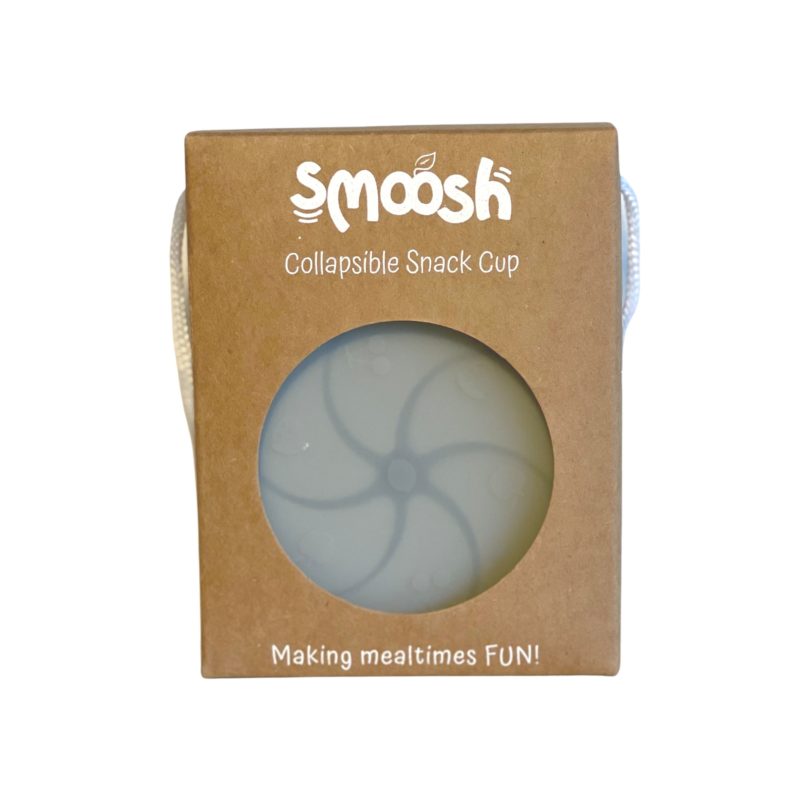 Smoosh Snack Cup with Lid - Grey