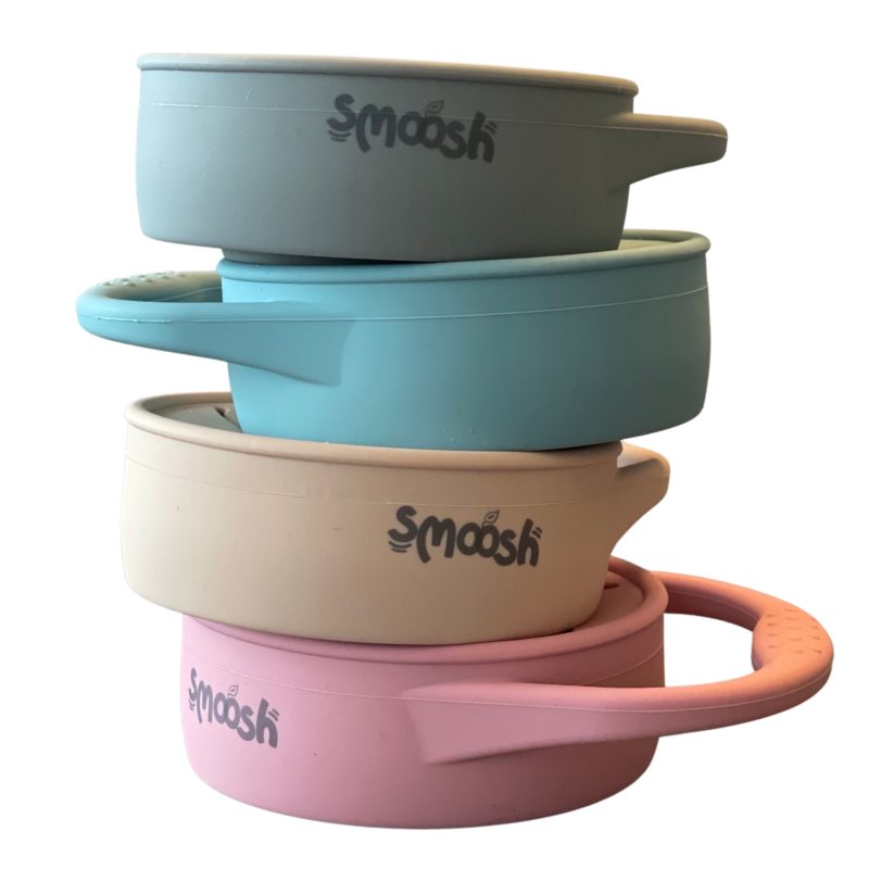 Smoosh Snack Cup with Lid - Pink